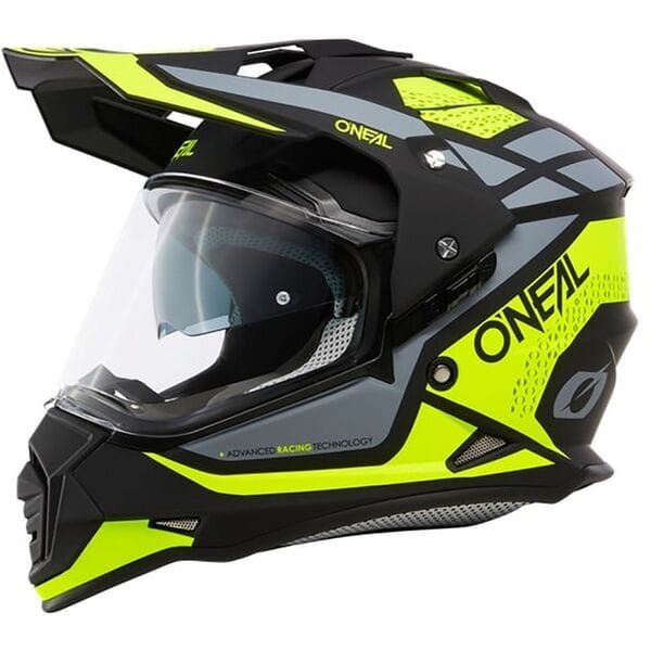 O'Neal 2025 Motocross Helmet SIERRA R V.24 Black Yellow Grey
